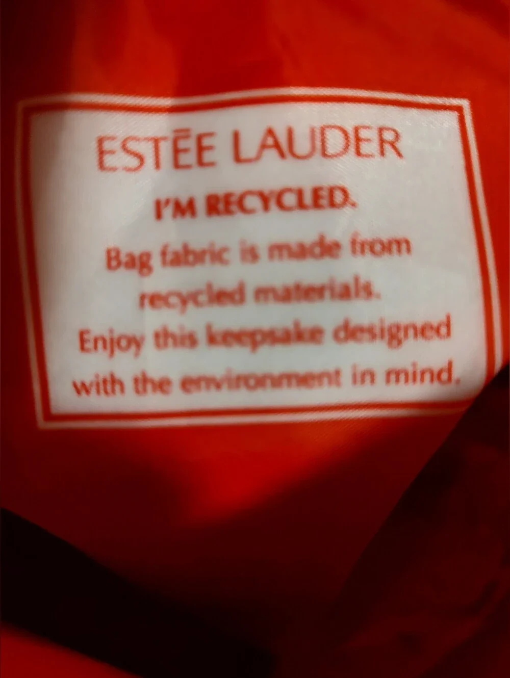 Estee Lauder Red & Navy Plaid Crest Toiletry Pouch